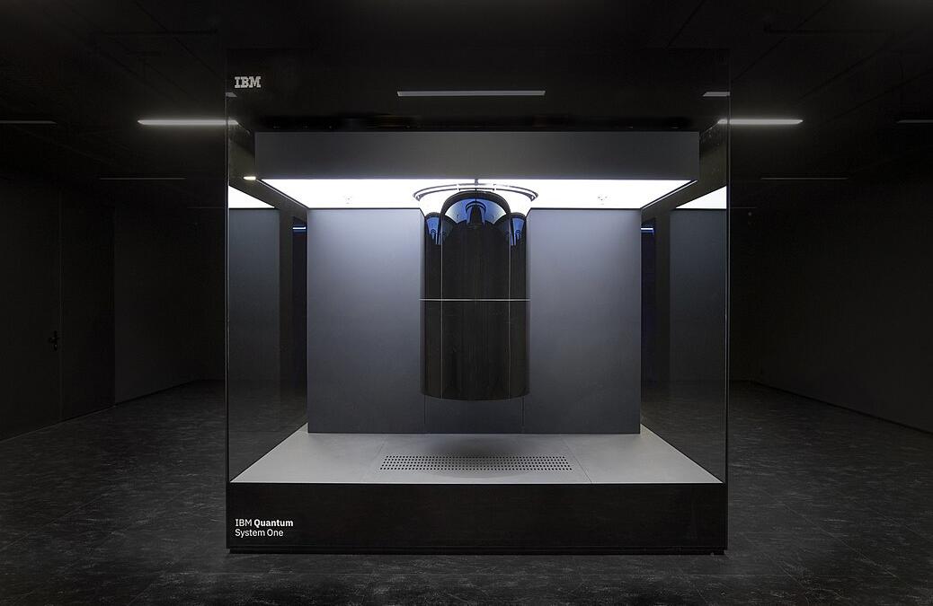 black color aesthetic quantum computer