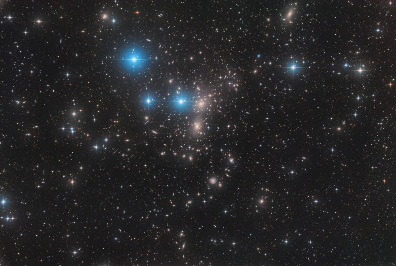 stars and galaxies in space