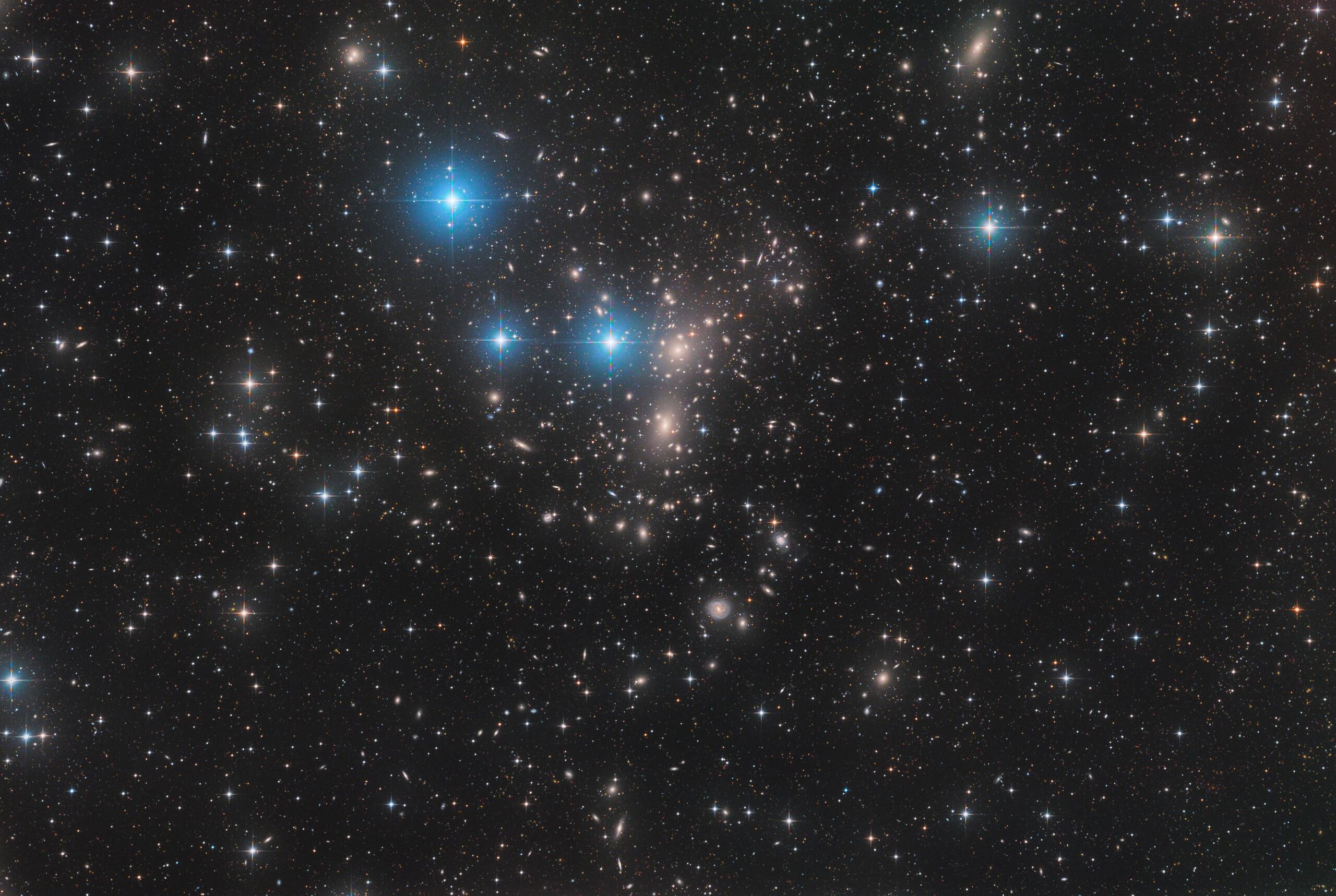 stars and galaxies in space