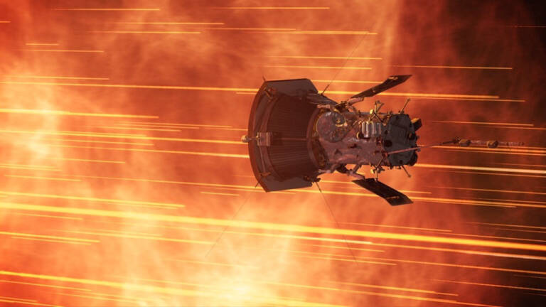 parker solar probe amid intense solar winds